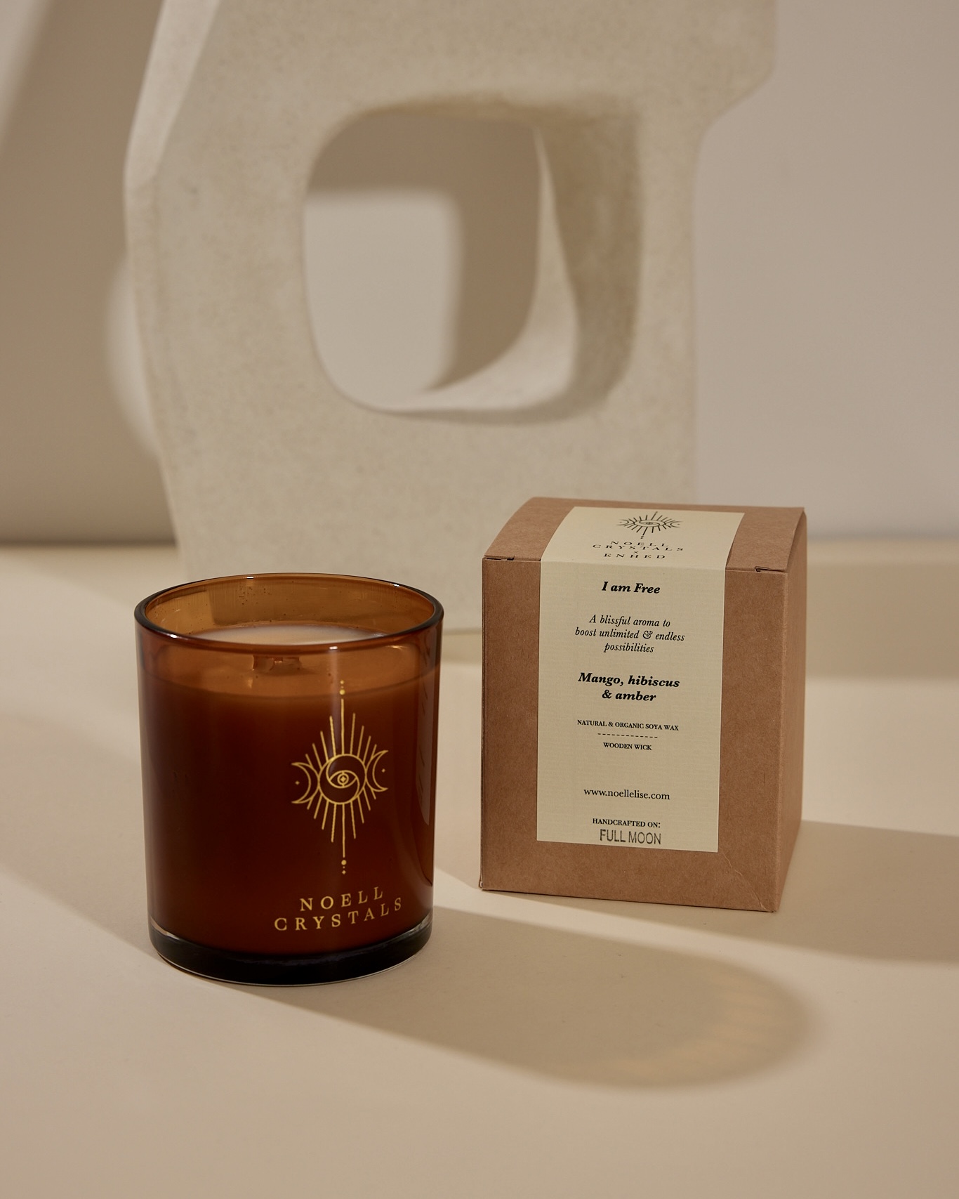 Soyavokslys ‘I am Free’ med trævæge