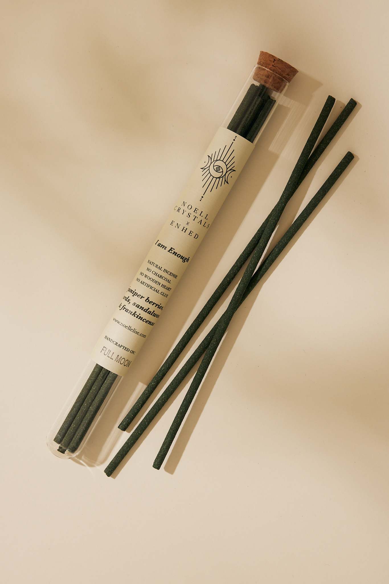 Naturlige røgelsespinde med ‘I am Enough’