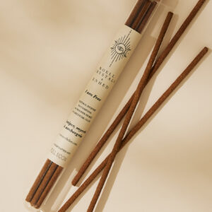 Naturlige røgelsespinde med 'I am Free'