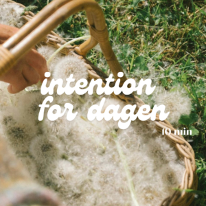 Meditation - Intention for dagen